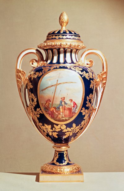 Sevres vase, mid 18th century by French School